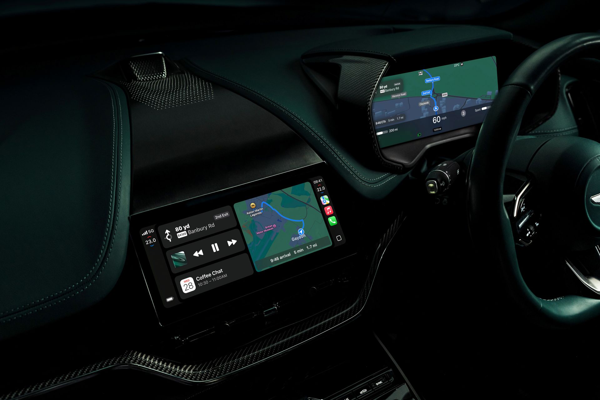 Every aspect of the DBX707's UI is now controlled by CarPlay Ultra