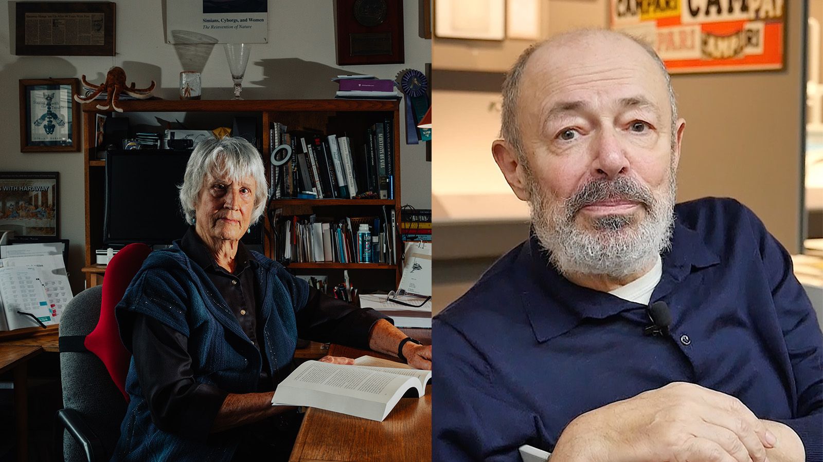 portraits of man and woman, the golden lion winners venice architecture biennale