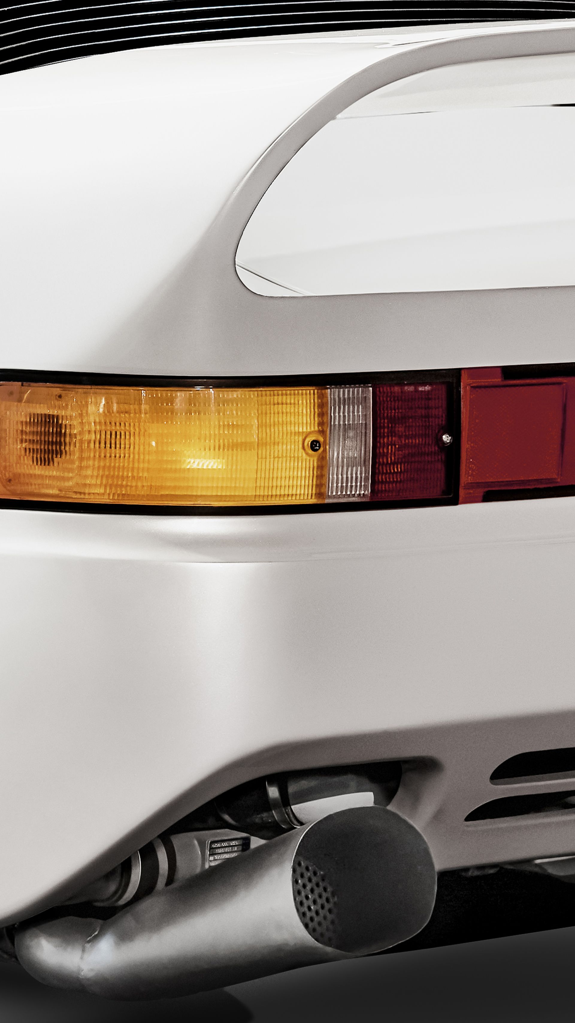 Detail of the Porsche 959 prototype from the 'Wundercar' exhibition