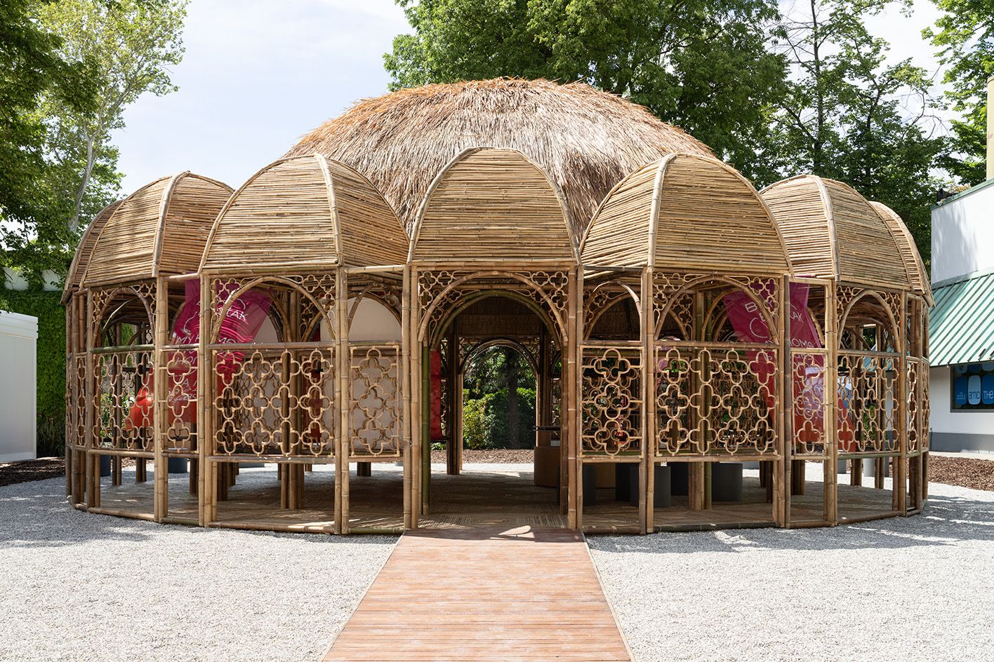 Yasmeen Lari/Heritage Foundation of Pakistan, Community Centre, 2024. Installation view: 19th International Architecture Exhibition - La Biennale di Venezia. Photo: Giuseppe Miotto / Marco Cappelletti Studio