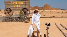 Wes Anderson on the set of Asteroid City(2023) 